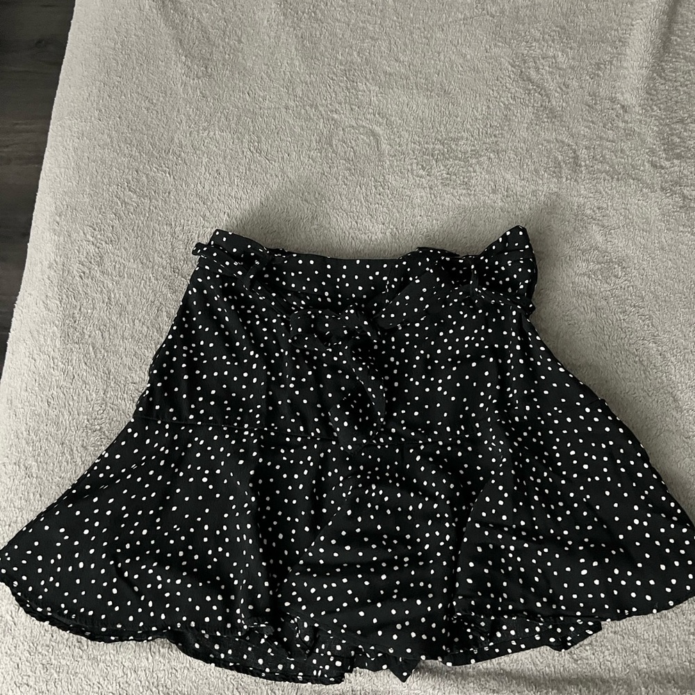 Black Polka Dot Skirt